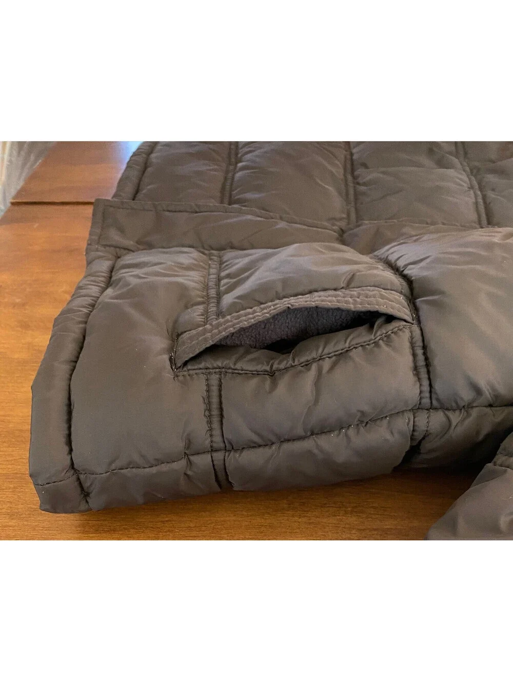 Boys GYMBOREE LONG SLEEVE PUFFER COAT Lined POCKETS Brown SIZE 3-4